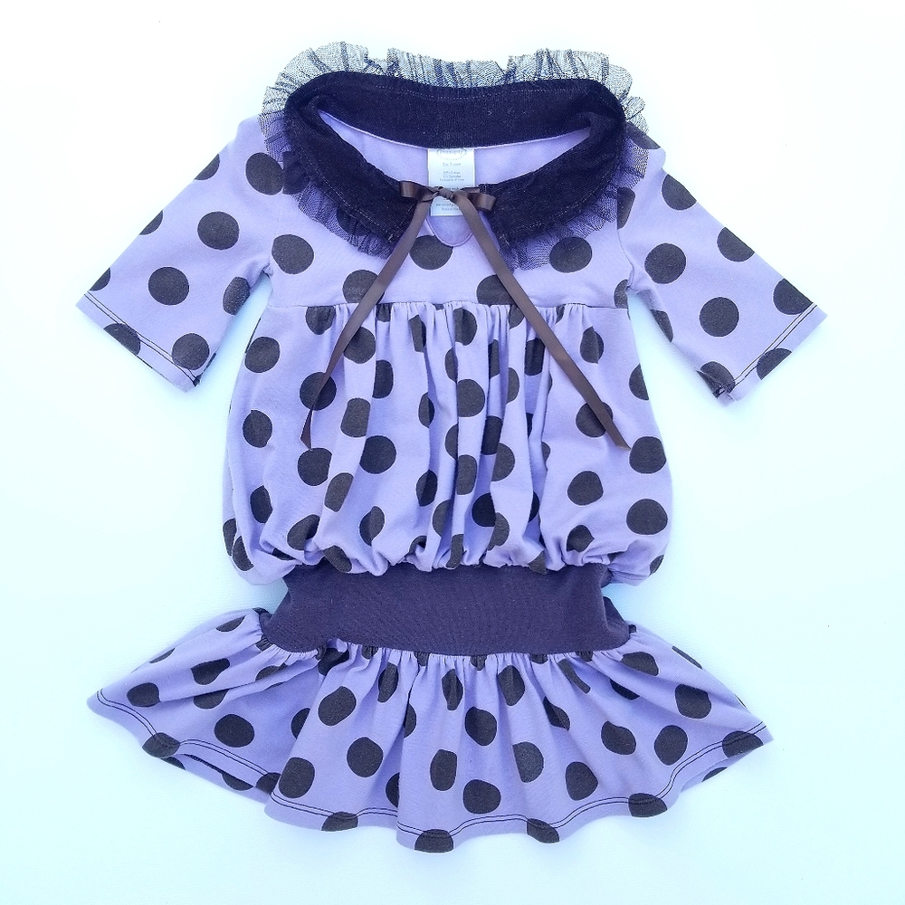 PERSNICKETY Boutique Dress Tunic Polka Dot Sz 3T